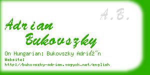 adrian bukovszky business card